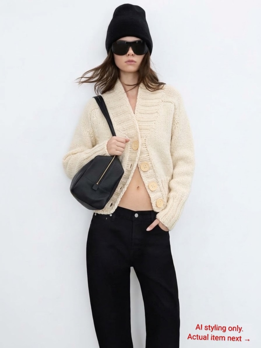 Cozy Cream Chunky Knit Cardigan Sweater